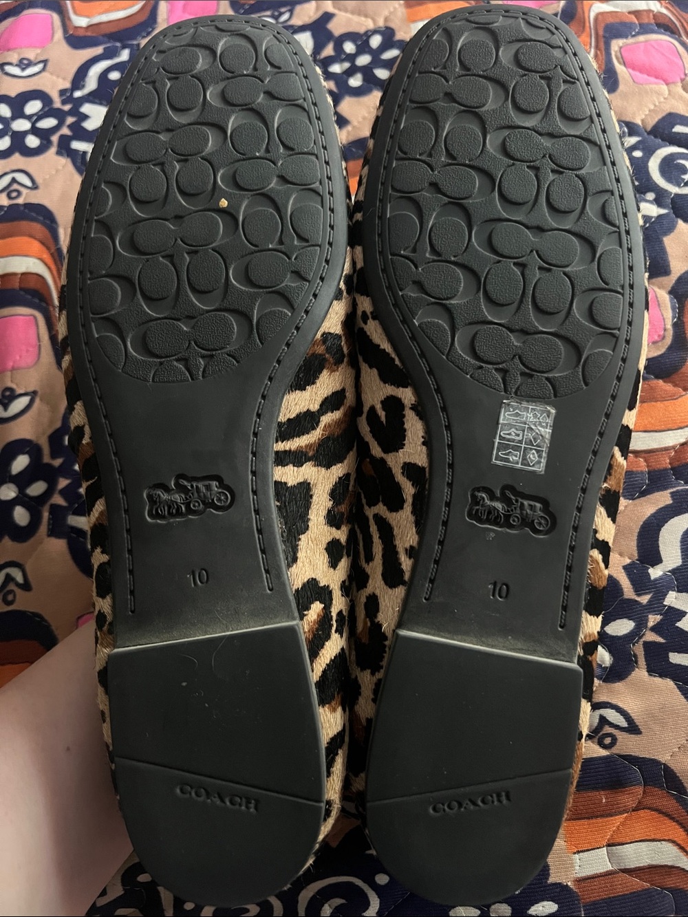 Coach Leopard Calf Hair Flats - Picture 5 of 5